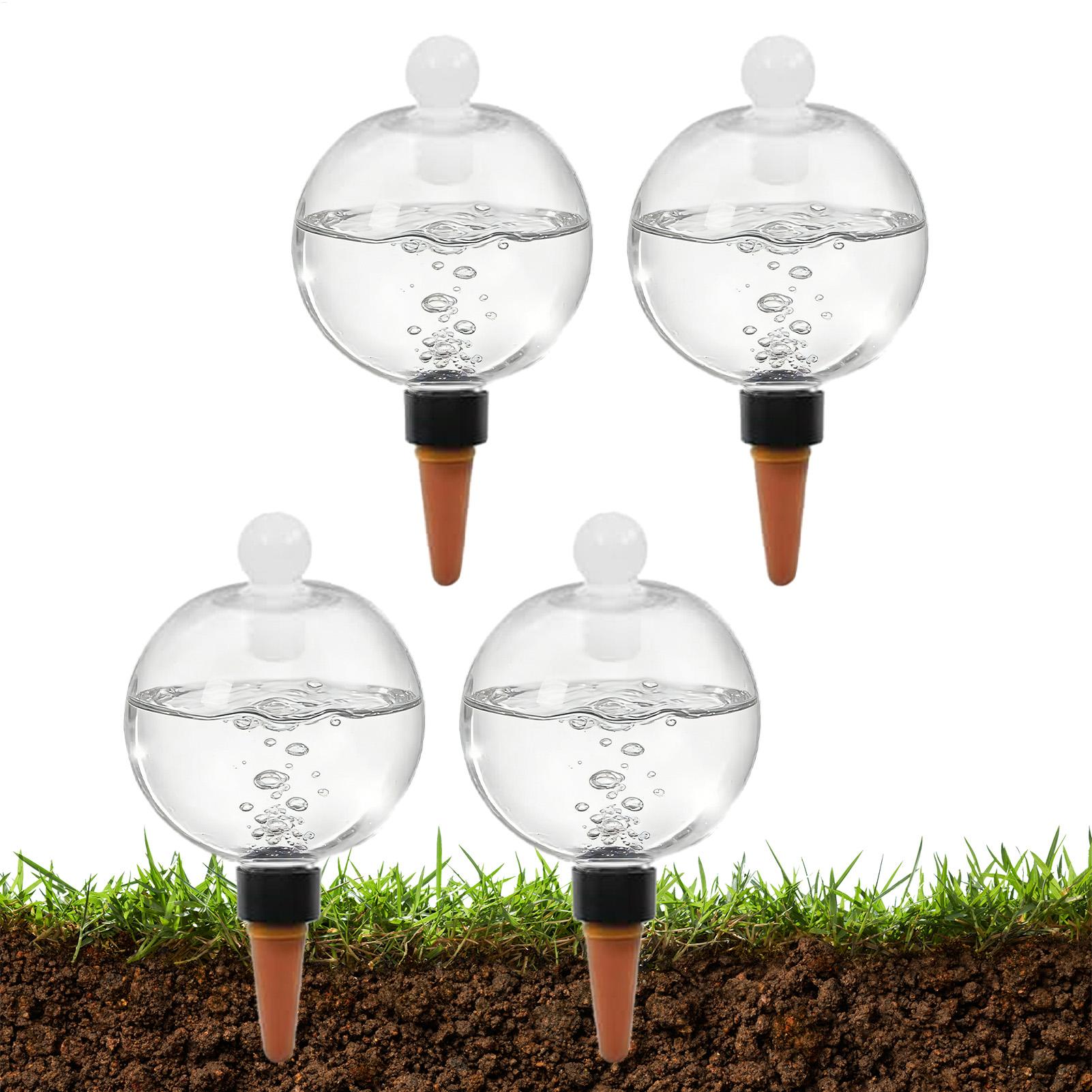Drip Irrigation Kit - Plant Watering Bulbs 4pcs 500ml Clear