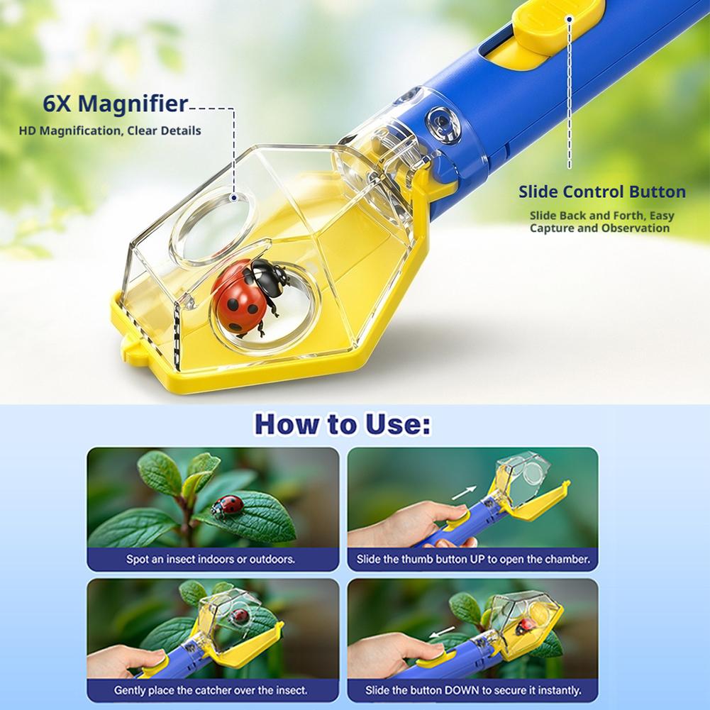 Handheld Insect Catcher Viewer - Gardening Tools For Toddlers 评论和价格