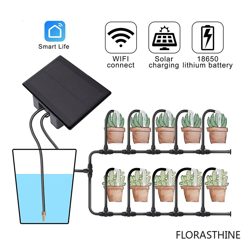 New WIFI Solar Automatic Water - Drip Irrigation Kit 评论和价格