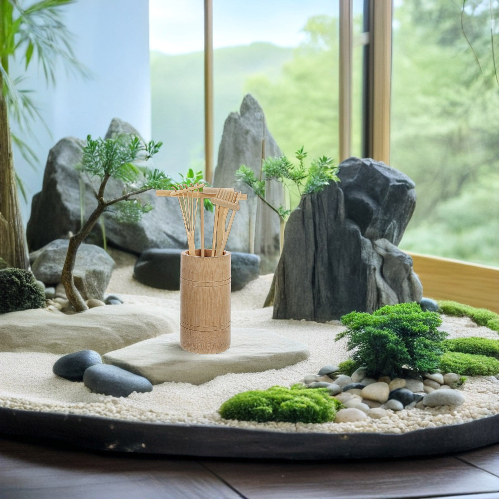 1Set Zen Sand Rake Set Miniatu - Gardening Tools Set 评论和价格