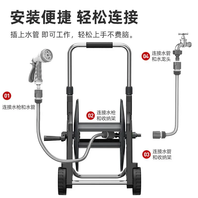Premium Color Random Hose Reel - Gardening Tools Set 评论和价格