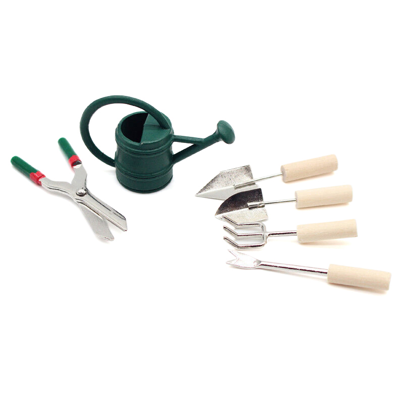 1/12 Dollhouse Simulation Wate - Gardening Tools Set 评论和价格
