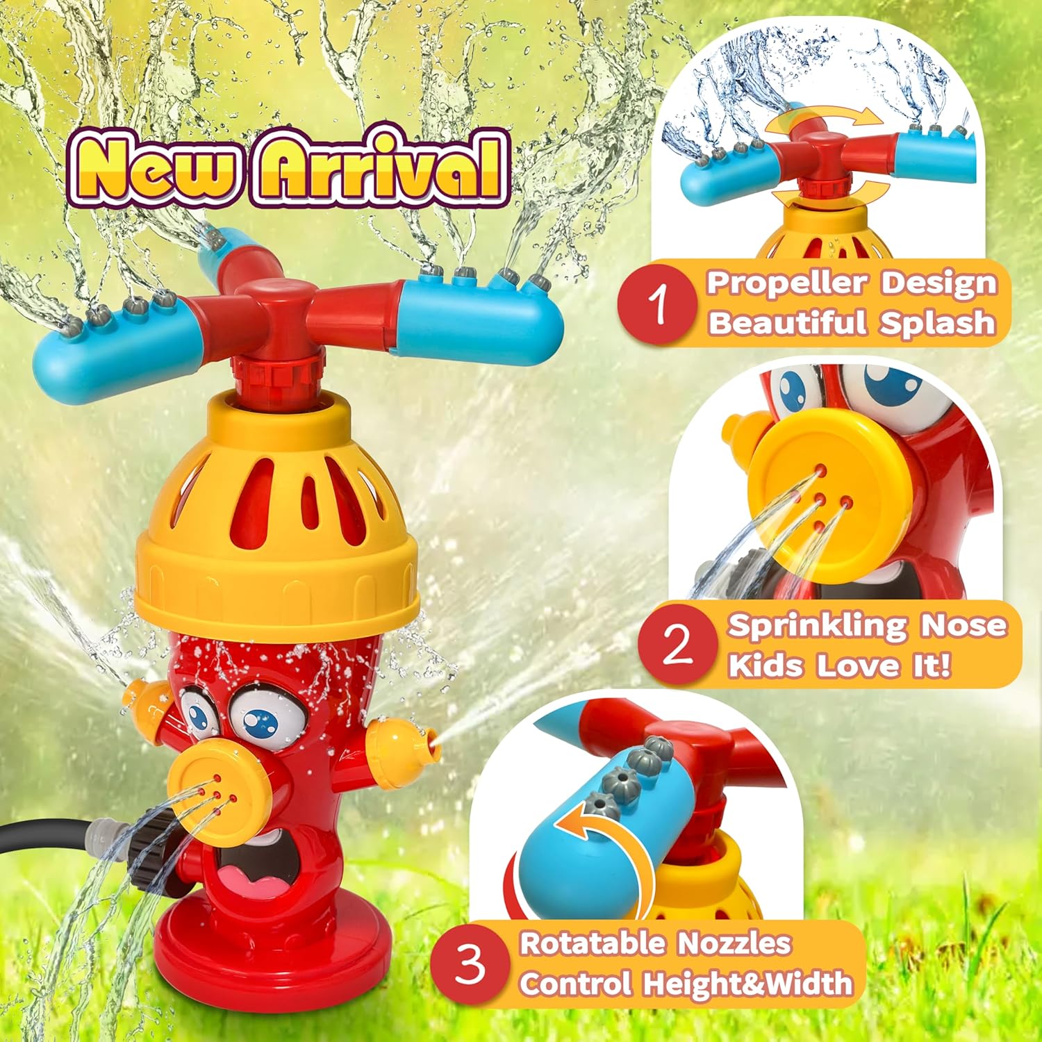 Hydrant Sprinkle Water Spray T - Gardening Tools Cartoon 评论和价格