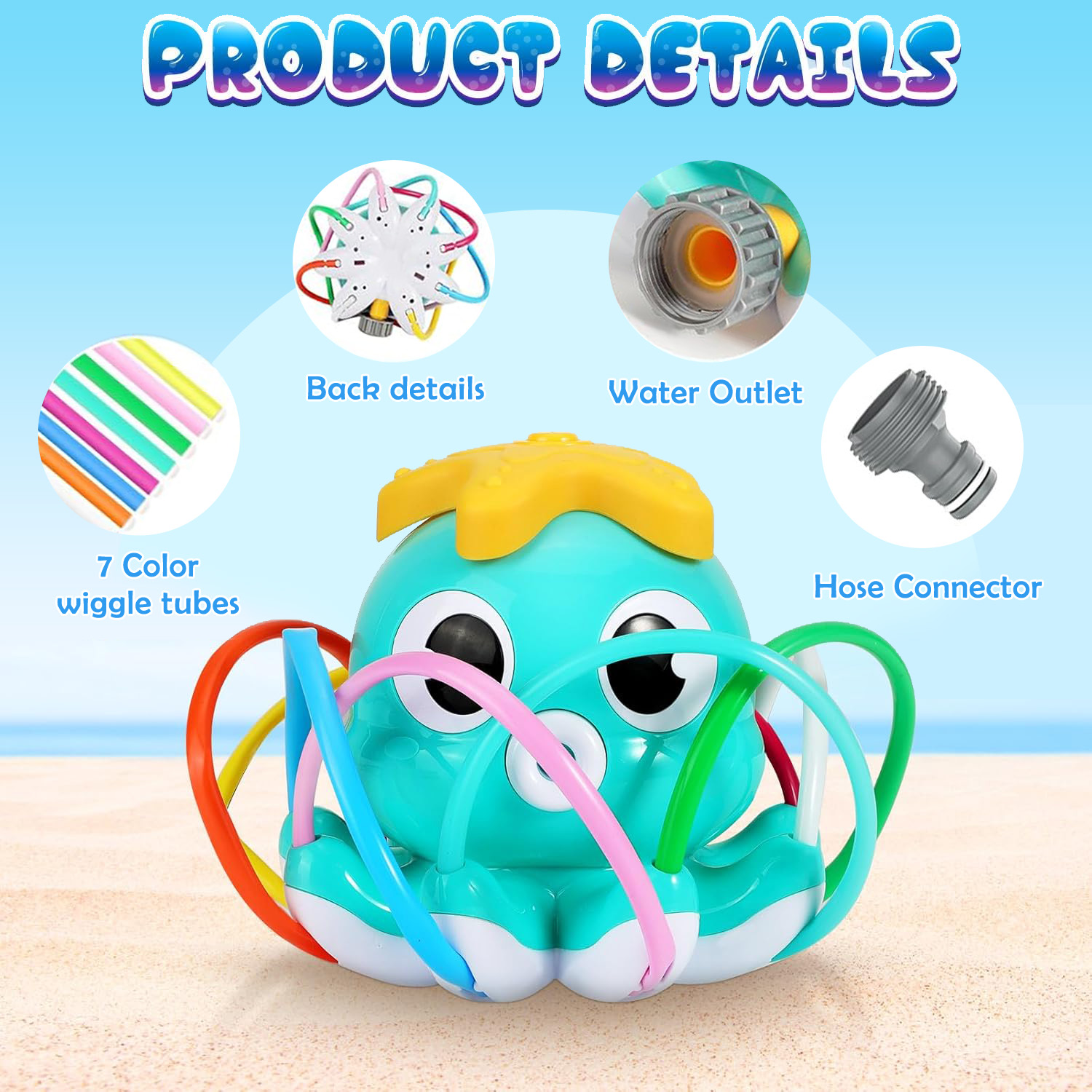 Octopus Sprinkler Water Spray  - Gardening Tools Cartoon 评论和价格