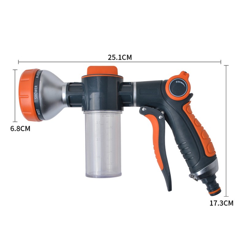 New Foam Water Gun Hose Nozzle - Gardening Tools For Beginners 评论和价格