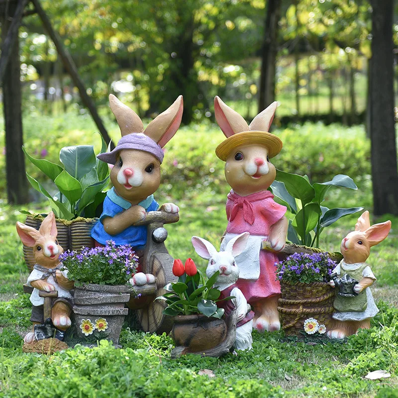 Cartoon rabbit flower pot tank - Gardening Tools Cartoon 评论和价格